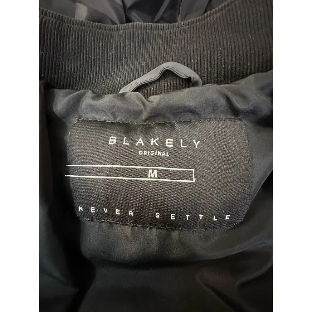 Blakely Original Puffer Coat Dark Gray/Black Mens Puffer Coat Size Medium